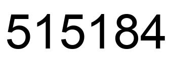 Número 515184 imagen negro