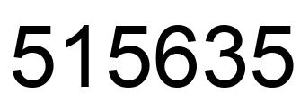 Número 515635 imagen negro