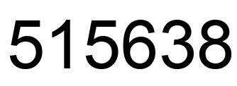 Número 515638 imagen negro