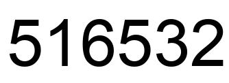 Número 516532 imagen negro