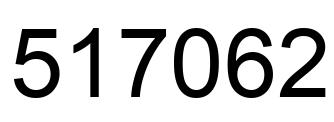 Number 517062 black image