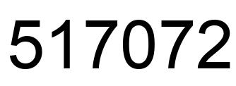 Number 517072 black image