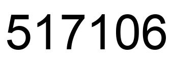 Number 517106 black image