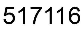Number 517116 black image
