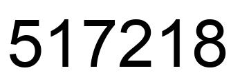 Número 517218 imagen negro