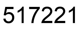 Número 517221 imagen negro