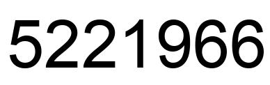Número 5221966 imagen negro