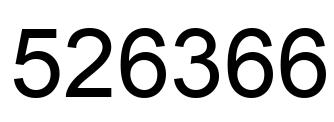 Número 526366 imagen negro