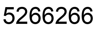 Número 5266266 imagen negro