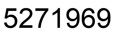 Number 5271969 black image
