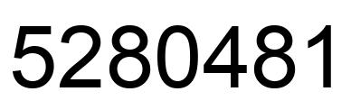 Número 5280481 imagen negro
