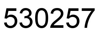 Número 530257 imagen negro