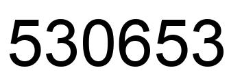Number 530653 black image