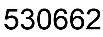 Number 530662 black image