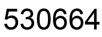 Number 530664 black image