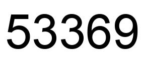 Número 53369 imagen negro
