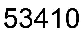 Number 53410 black image