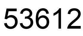 Número 53612 imagen negro
