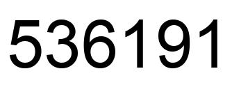 Número 536191 imagen negro