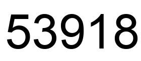 Number 53918 black image