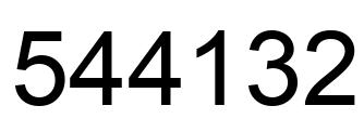 Número 544132 imagen negro
