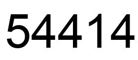 Número 54414 imagen negro