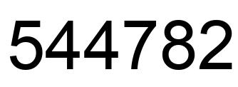 Número 544782 imagen negro