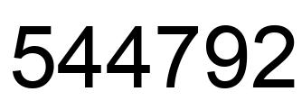 Número 544792 imagen negro