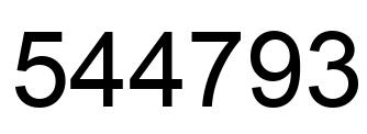 Número 544793 imagen negro