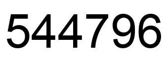 Número 544796 imagen negro