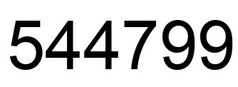 Número 544799 imagen negro