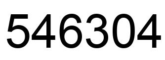 Número 546304 imagen negro
