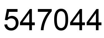 Número 547044 imagen negro