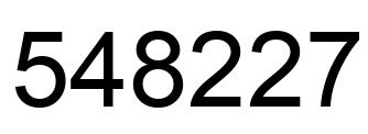 Número 548227 imagen negro