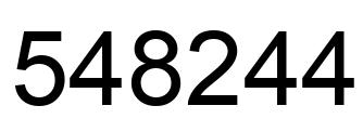 Número 548244 imagen negro