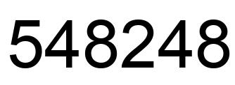 Number 548248 black image