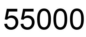 Number 55000 black image