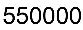 Number 550000 black image