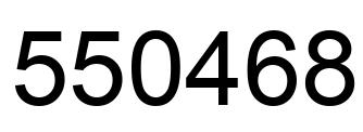 Number 550468 black image
