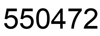 Number 550472 black image