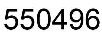 Number 550496 black image