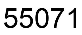 Number 55071 black image