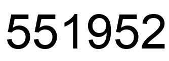 Número 551952 imagen negro