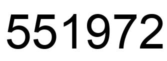 Number 551972 black image
