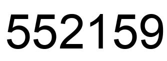 Número 552159 imagen negro