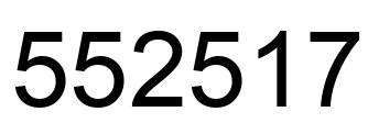 Número 552517 imagen negro