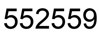 Número 552559 imagen negro