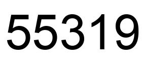 Number 55319 black image