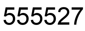 Número 555527 imagen negro