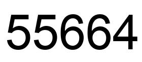Número 55664 imagen negro